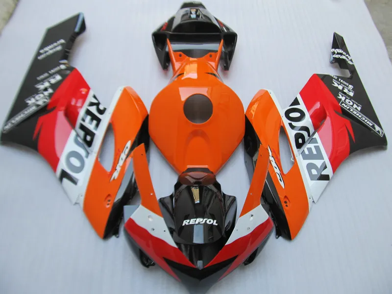 Spritzguss-Kunststoff-Verkleidungsset für Honda CBR1000RR 04 05 Orange Schwarz Verkleidungsset CBR1000RR 2004 2005 OT08