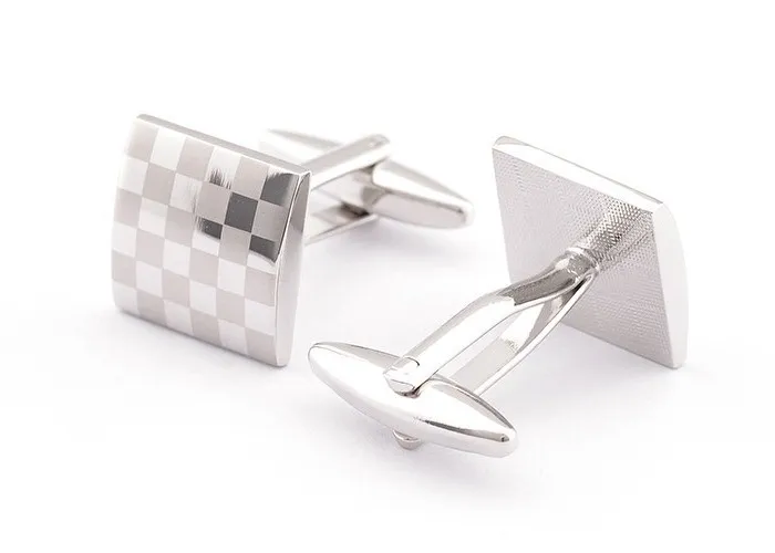 Pattern Cufflinks square Cufflink 16mm French Cuff Links for wedding Father`s day Christmas Gift