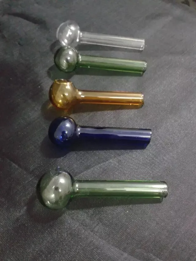 Color burner glass bongs accessories length optional Glass Smoking Pipes colorful mini multi-colors Hand Pipes Best Spoon glas