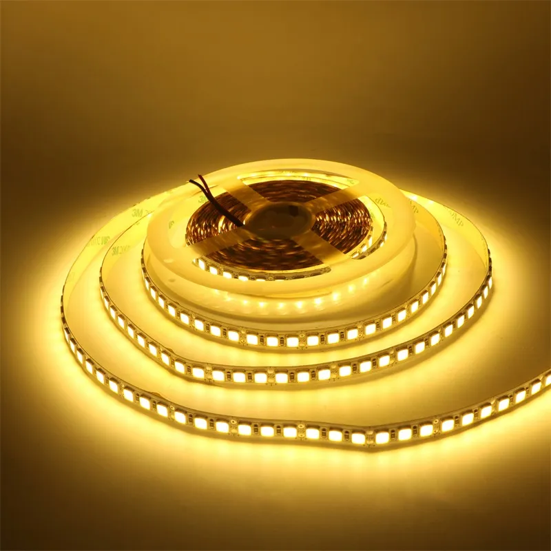 LED -strip 5054 SMD 5m 600 LED Niet waterdichte flexibel koud wit/warm witte LED -tape Licht Ultra helder