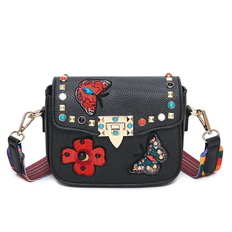 Folk Custom Children Leather Purse Baby Messenger Bag Teenagers