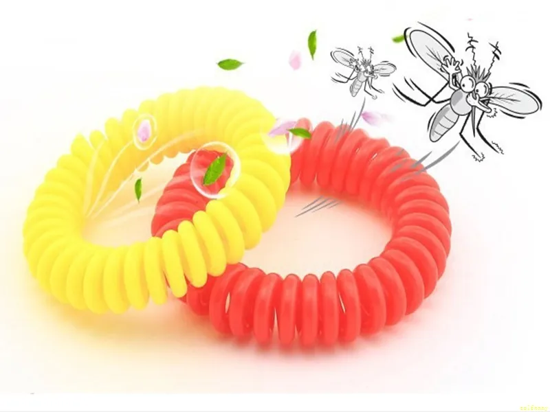 50 sztuk / partia Darmowa Wysyłka Anti Mosquito Repellent Spring Bransoletki Pure Natural Baby Wristband Ręcznie Ring Losowe kolory