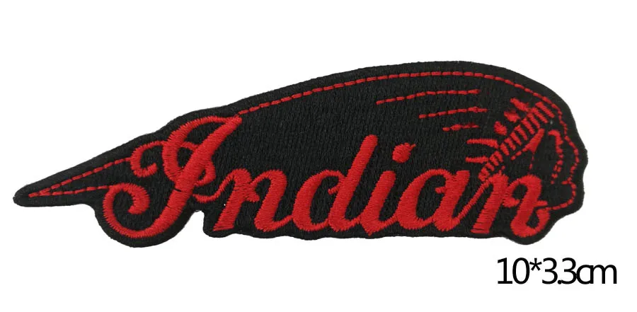 3 pz1901 INDIAN MOTORCYCLE Biker Club MC Front Jacket Vest Patch Ricamo Dettagliato Spedizione Gratuita