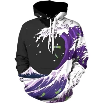 Wholesale- 3D Men Hoodie Hot Anime Sweatshirts with Hoody Cool Fashion Casual Women Men Long Sleeve Hoodies