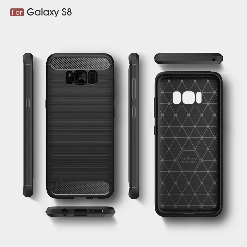 Phone bag Cases For Samsung Galaxy S8 Galaxy S8 Plus Carbon Fiber heavy duty armor case for Galaxy S7edge S7 S6edge S6