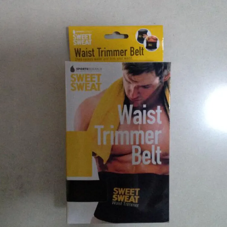 2017 hot Sweet Sweat Premium Taille Trimmer Hommes Femmes Ceinture Plus Mince Exercice Ab Taille Wrap avec couleur boîte de détail