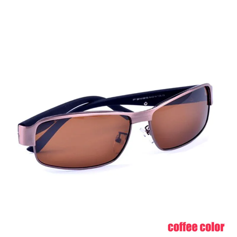 أزياء النظارات الشمسية النظارات الشمسية المستقطبة للرجال الرياضة في الهواء الطلق القيادة النظارات الشمسية عارضة الصيد النظارات الشمسية النظارات مربع كبير الإطار المعدني