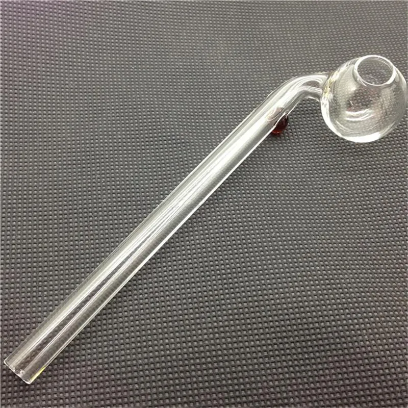 14cm 5.5 Inch Curved Glass Oil Burner Pipe with Different Colored Balancer Pyrex Water Pipes Bubbler Smoking Accessries