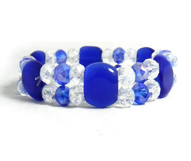 10st / lot mix färger opal facetted ctystal pärlor armband pärlstav strängar för hantverk smycken gåva cr09