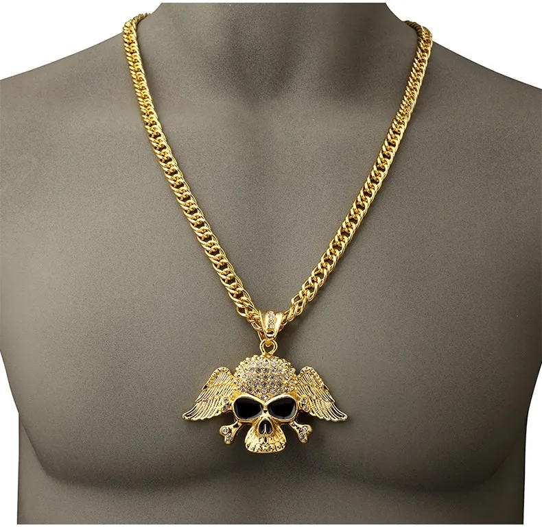 Wings Skull Necklace_03