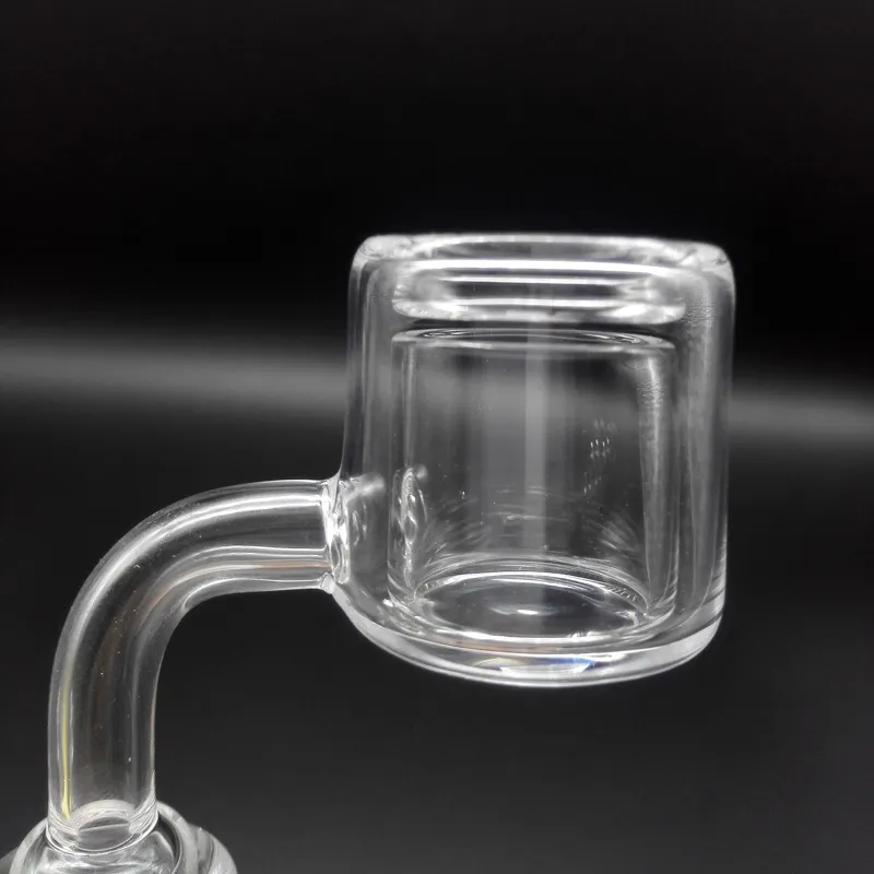 Quartz Thermal Banger Prego com vidro CARB CAP Tubo Duplo Quartz Banger Thermal Sets para plataformas de óleo Bongs de vidro Tubos de água Atacado