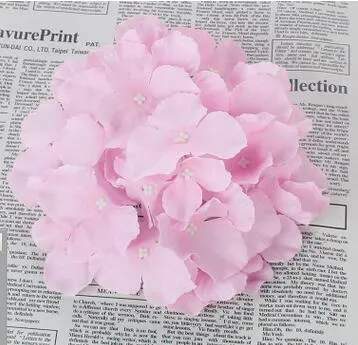 18cm71quot hidrangea artificial Cabeça de flor de seda para a parede de casamento Archdiy Hair Flower Home Decoration Acessório Pro6594365