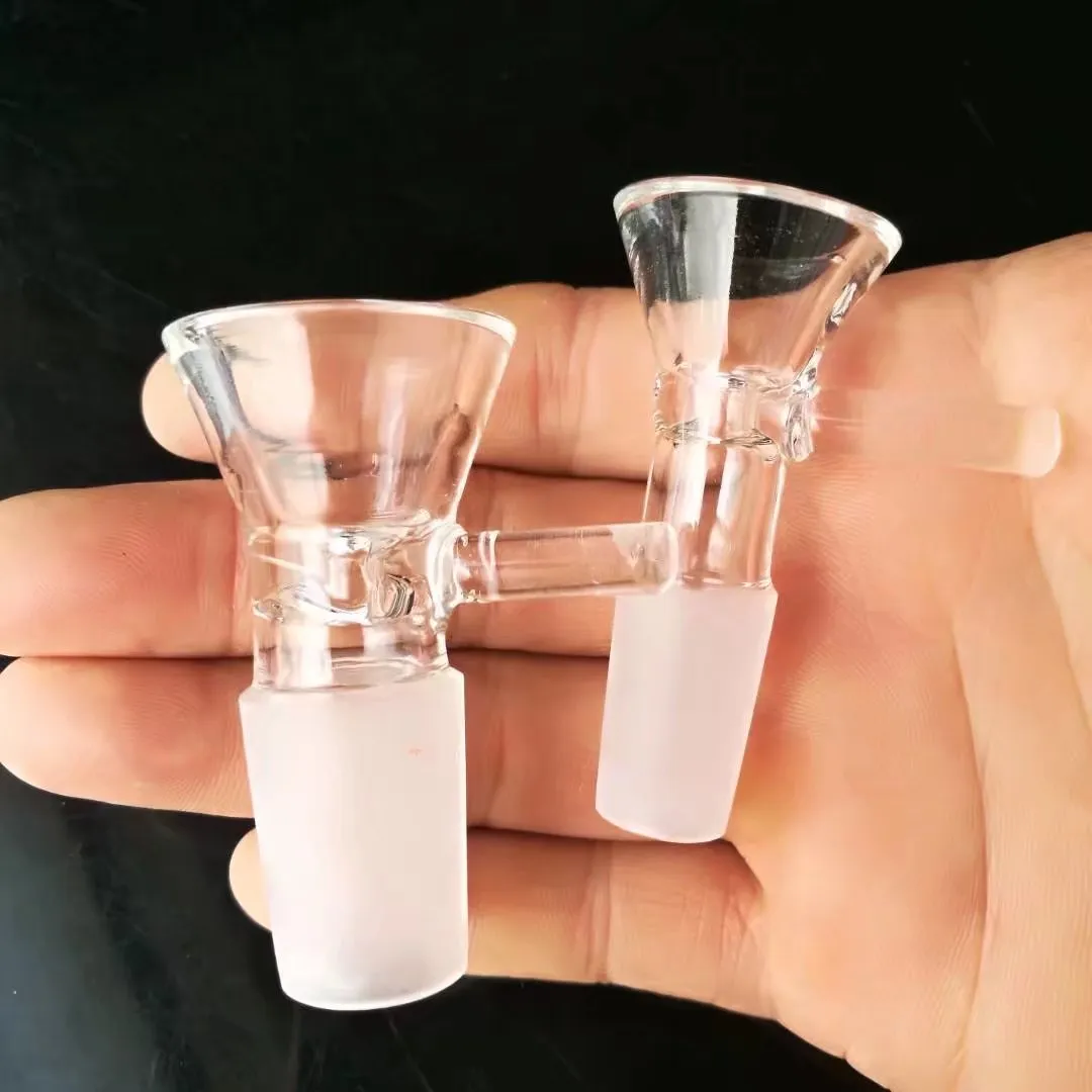Transparent funnel adapter 14mm Wholesale Glass Bongs Water Pipes Hookah Oil Rigs Smoking with Dropper