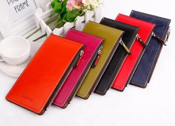 Wholesale Fashion Slim Long Designer Women Wallets Coin Purse Girls Clutch Bag Multiple Cards Holder Walet Money Pocket Vallet Free Shipping