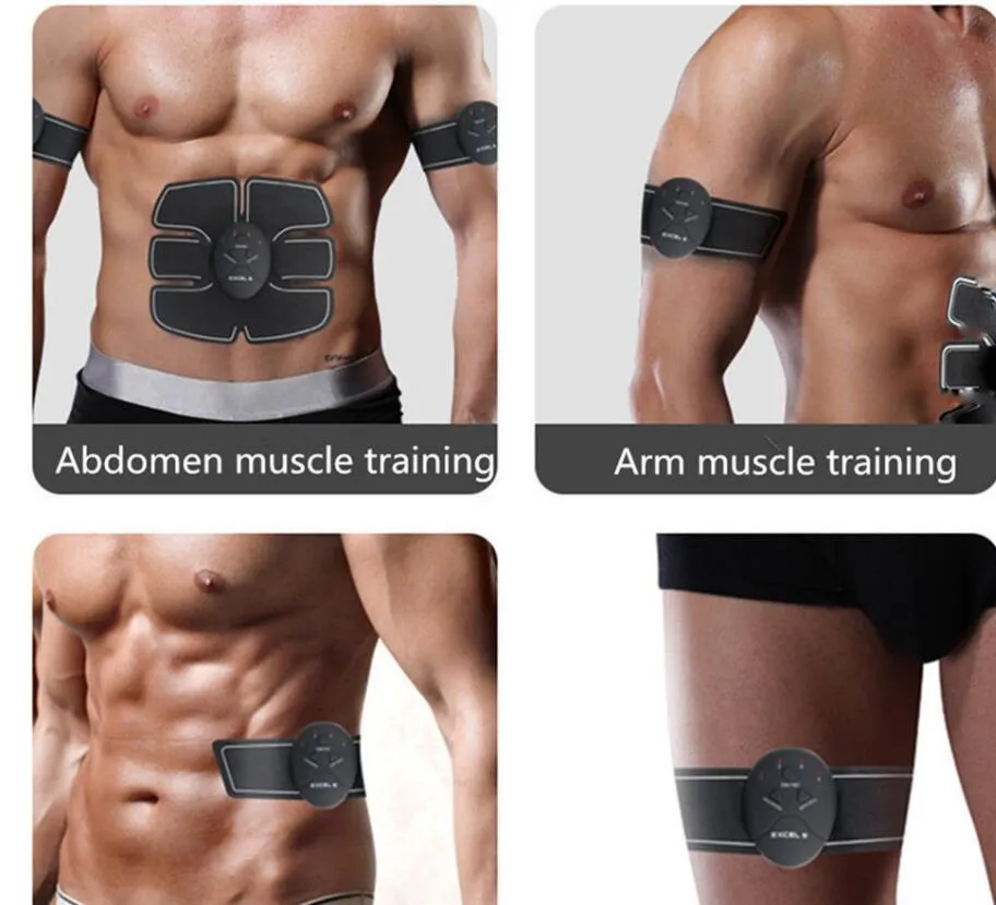 EMS Muscle Training Toner Gear ABS Trainer Fit träning Kroppsform Fitness Massage Hemanvändning av DHL9296665