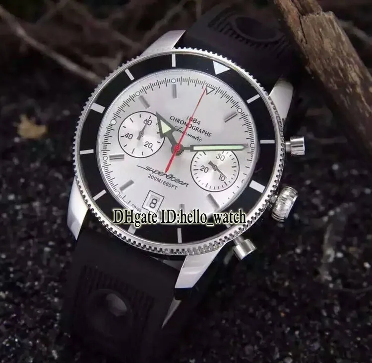 Nuevo Heritage Chronograph 44 Blue Dial A1332016 Japón VK Reloj de cuarzo para hombre Cronómetro Caja de acero Correa de caucho Relojes deportivos para caballero Hello_Watch