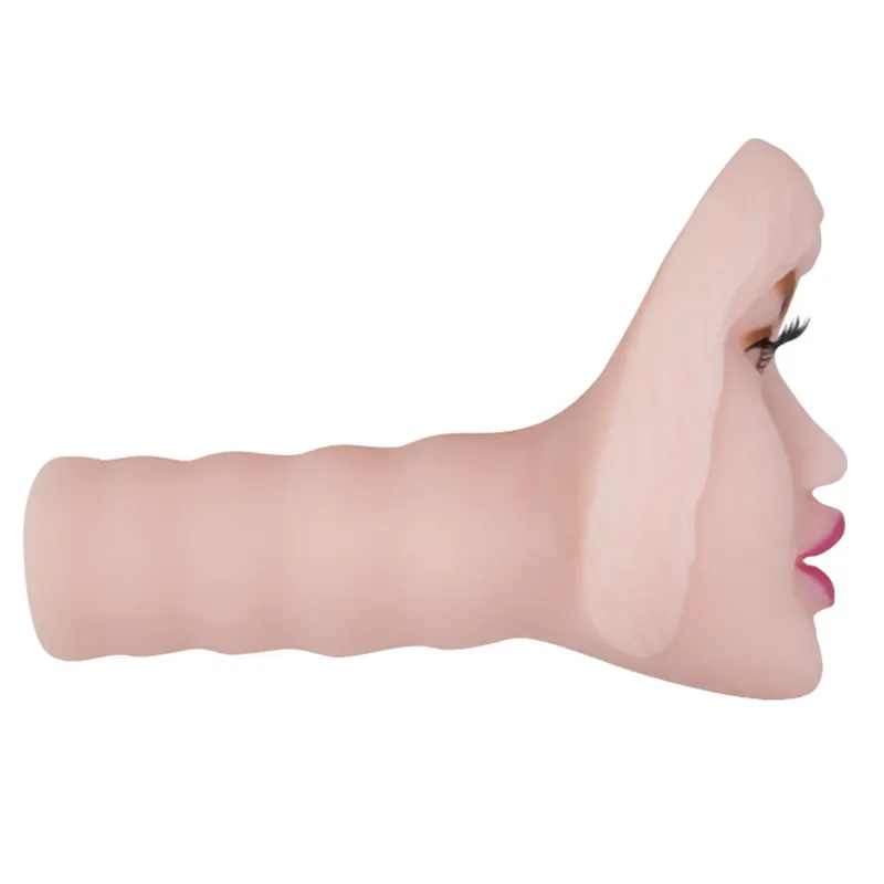 Baile Realistic Face Multiseed Vibration Masturbator Masturbator Sex Toys for Mężczyzny Kieszonkowy cipka sztuczna pochwa Produkty seksualne 1792312369