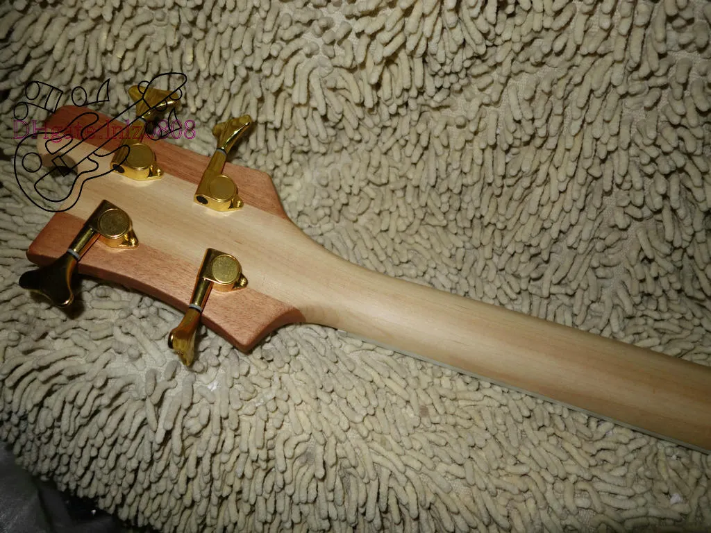 Custom 4003 Bass 4 string Bass Guitar wood Manual sculpture Electric bass colored Golden picks Made in China 7846775