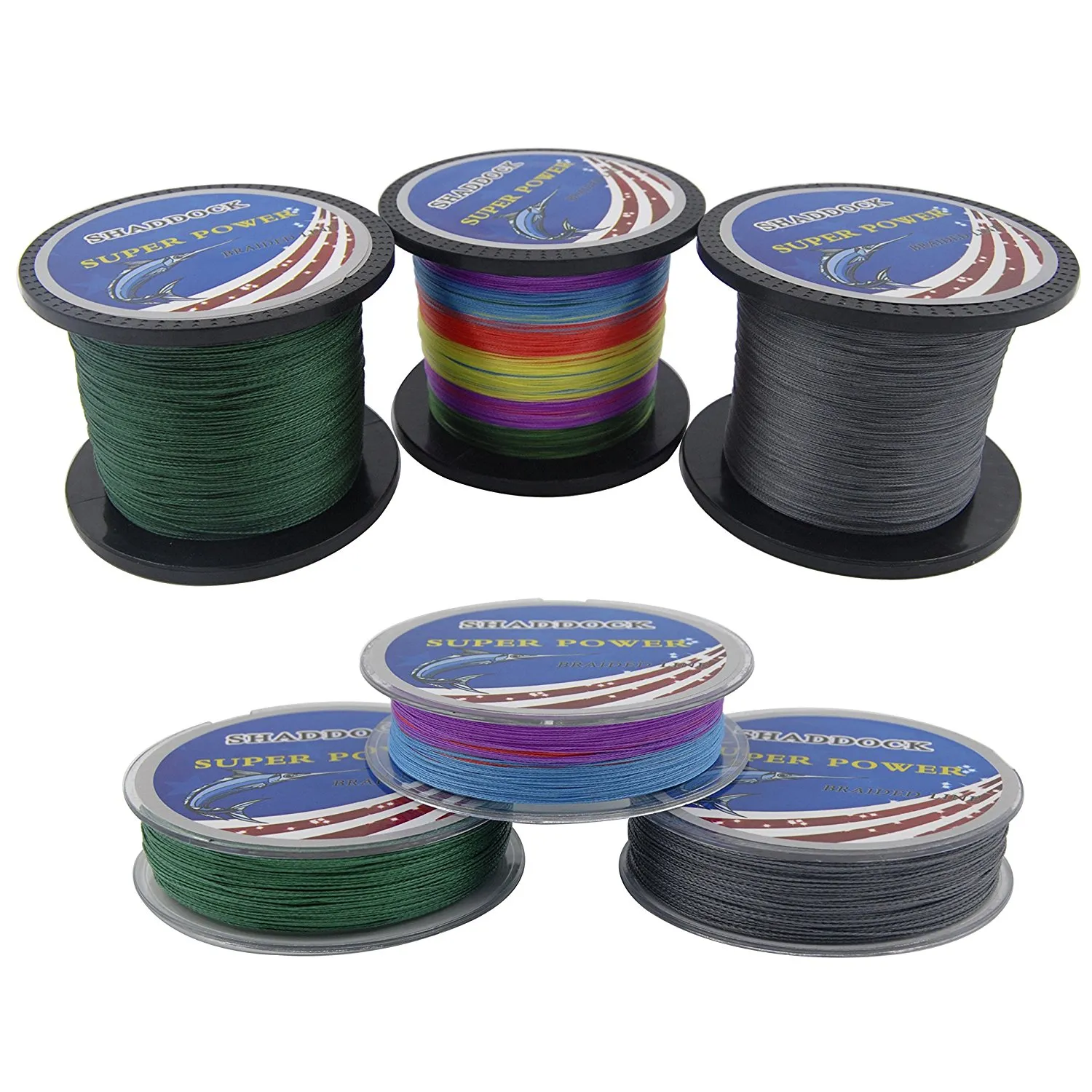 Super Strong 020mm 023mm 100 PE Ligne de pêche tressée 100m 300m 500m 1000m SUPER LIGNE AVANCT HIGHTRENGHTHERGLE avec 4STRA1770217