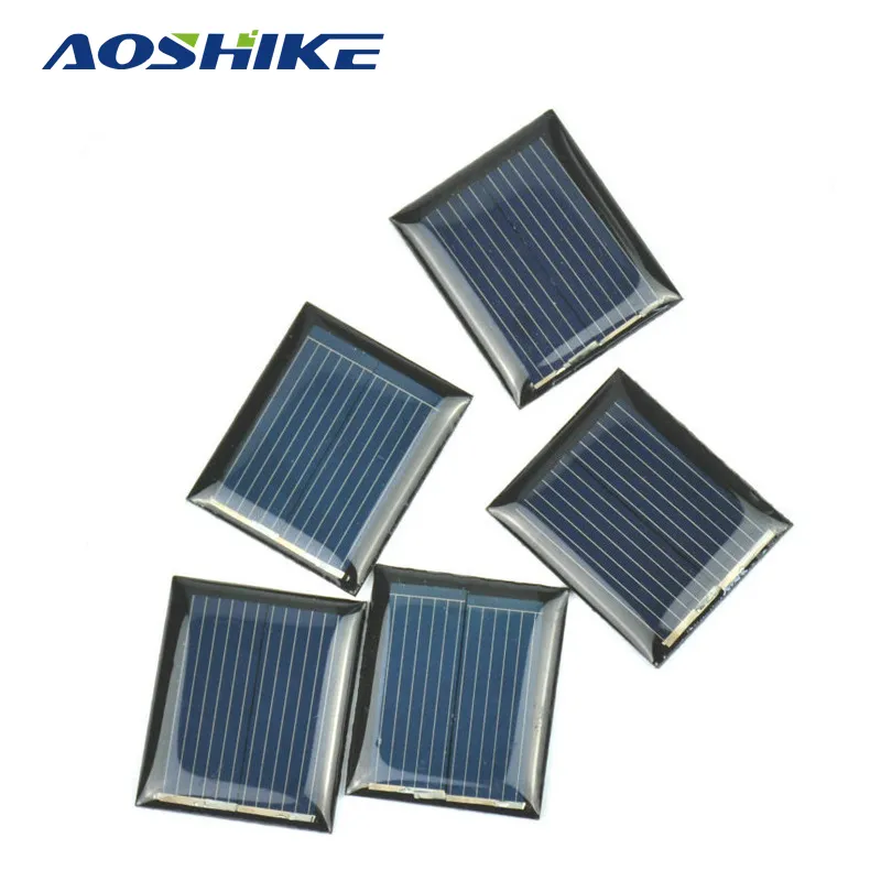 Aoshike Mini Solar Panels, 1V 80mA, 30 x 25mm Solar Cells for DIY