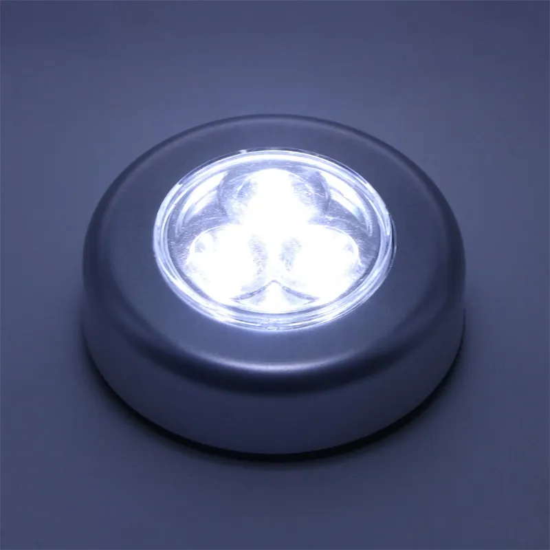 Umlight1688 500 pièces 3LED alimenté par batterie sans fil veilleuse bâton robinet tactile lampe bâton-on Push lumière mettre n'importe où