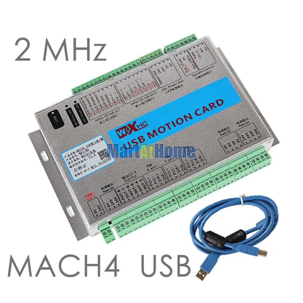USB 2MHZ MACH4 CNC 3 AXIS Tarjeta de control de movimiento Tablero de rotura MK3-M4 para centro de máquina, máquina de grabado CNC # SM780 @SD
