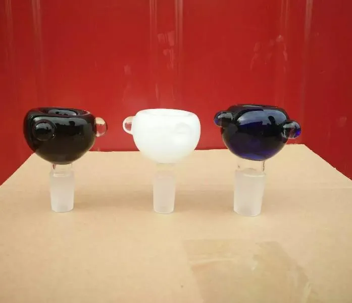 Accessoires de bongs à bulles de trois couleurs ﾠ, tuyaux en verre de brûleur à mazout conduites d'eau conduites d'eau en verre plates-formes pétrolières fumant avec des accessoires de bongs en verre compte-gouttes