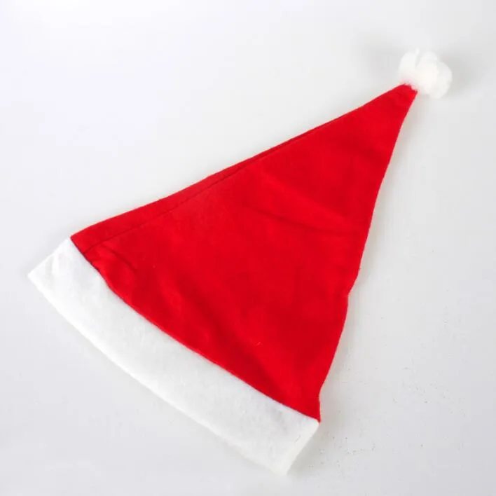 熱い赤いクリスマスの帽子キャップクリスマス新年の贈り物の装飾クリスマスホームパーティーサンタクロースの供給