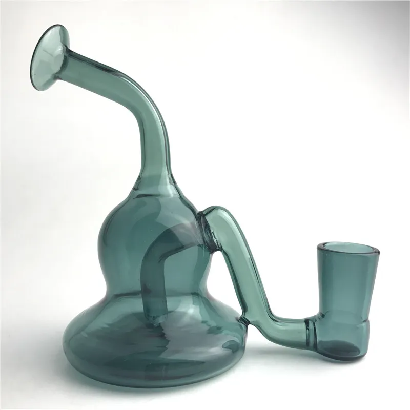 4,5 pouces recycleur plates-formes pétrolières bongs en verre conduites d'eau avec joint femelle coloré de 14,4 mm pour fumer mini bong à main