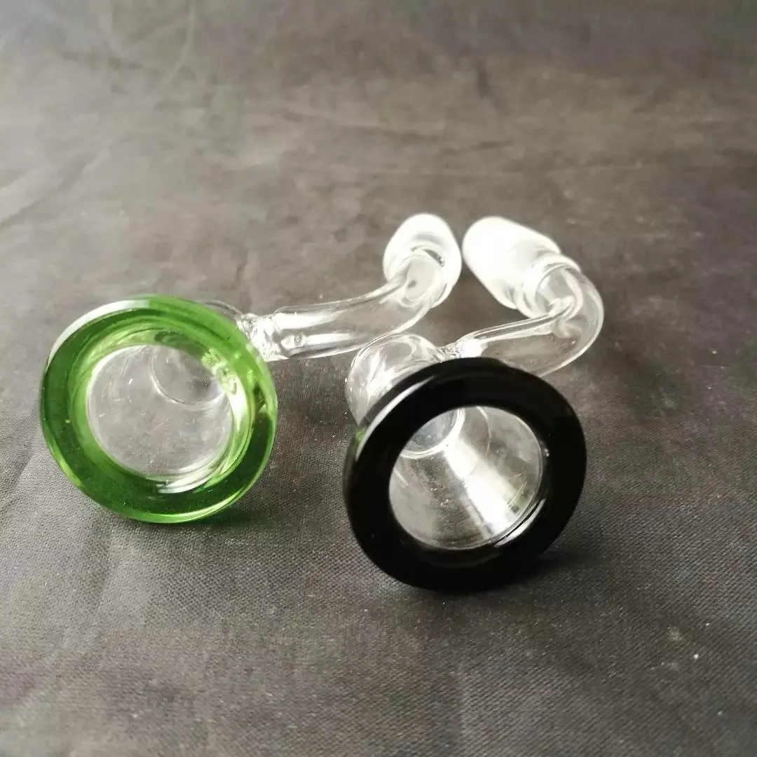 Glass J -krokadapter - 14 mm 18mm kvinnlig kreativ stil j krokar glasadapter passar vattenrör