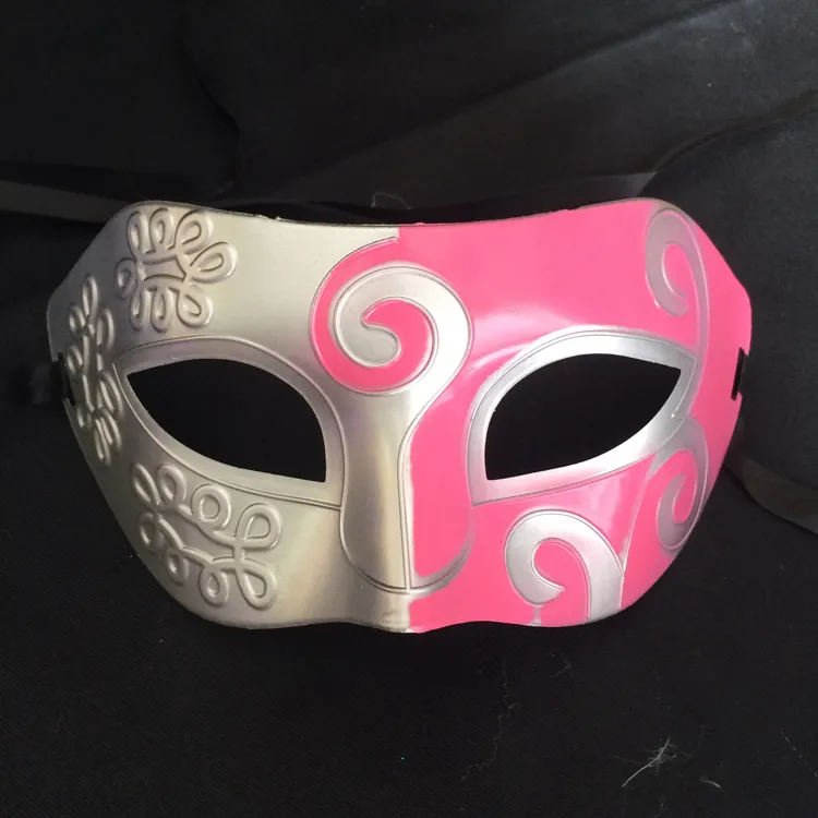 Retro Roman Gladiator Halloween Party Facial Masquerade Mask Venetian Dance Party Mask Men Mask Assorted Colour