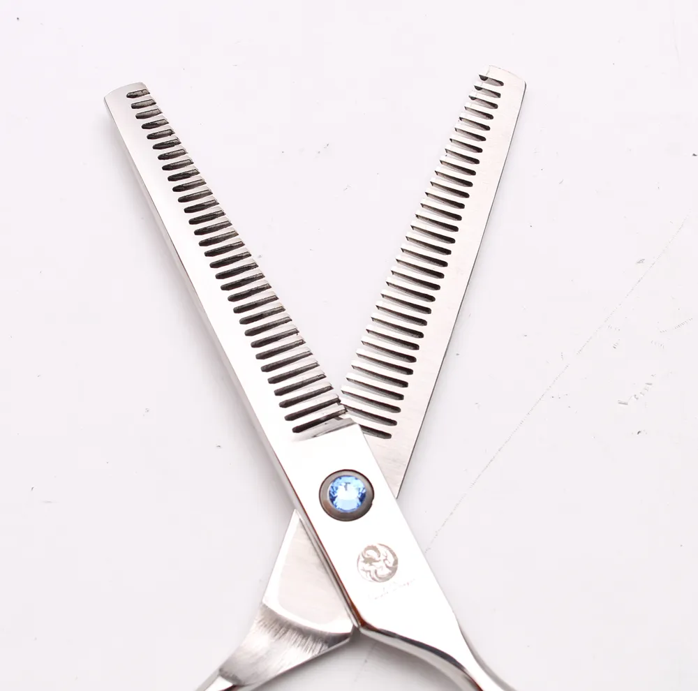 Professional 6 440C Purple Dragon Hair Scissors Dischem With Double