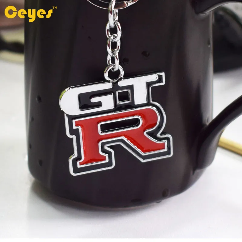 GTR NISSAN R35 R35 1400 MODIFIED CARS KEY HOLDER AUTO ASCESSORIES CAR STYLING186Mのメタルカーキーリングキーチェーンバッジエンブレム