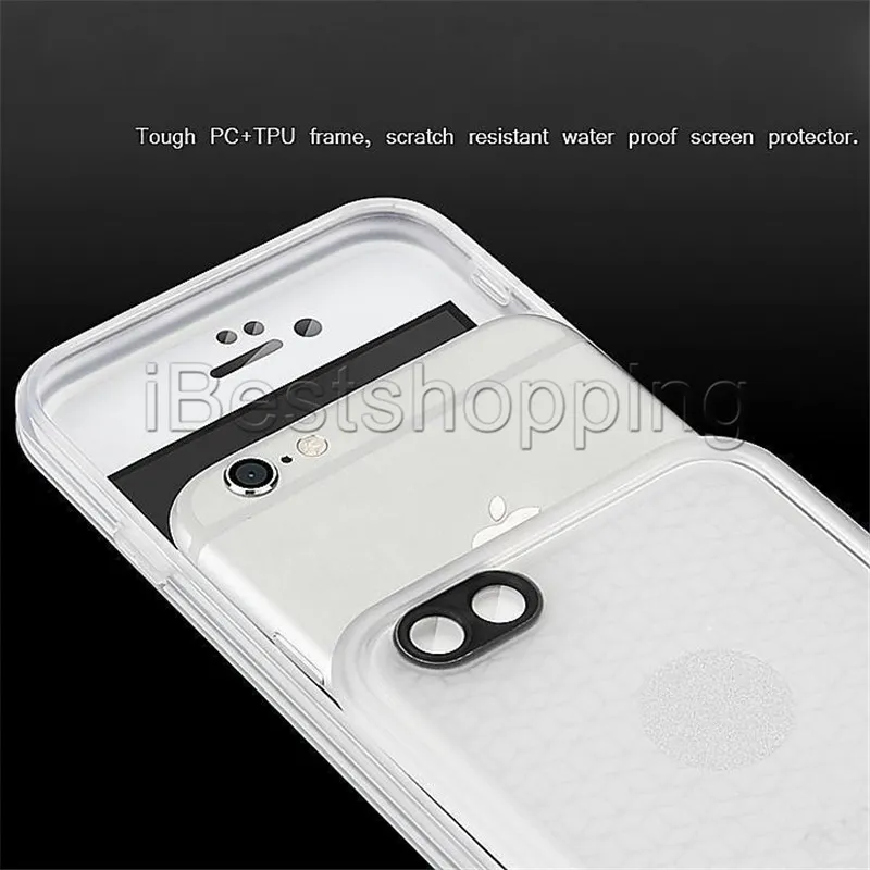 TPU Full Boday Waterproof Cases Cover Shock-proof Dust-proof Diving Case For iPhone 12 11 Pro X 8 7 6 6S Plus Samsung S7 S9 Plus