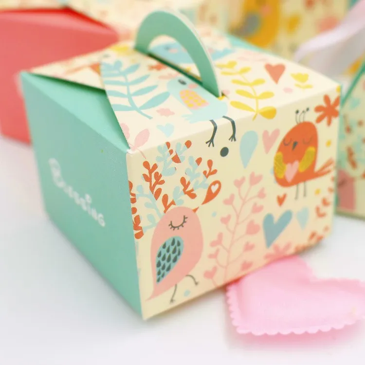 Suministros para fiestas de princesas Baby Shower Favor Box Candy Box 20PCS / lot Decoraciones para fiestas de cumpleaños Kids Event Party / eventos de boda