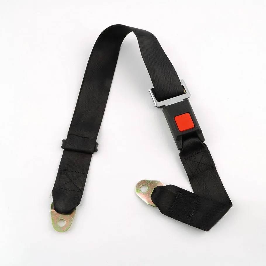 Universal Car Vehicle Seat Belt Extension Extender Strap Safety Two Point Adjustable Belt black