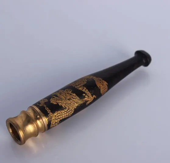 Бутик -эбоновый фильтр фильтр сигарет -держатель труба на дерево резные деревянные трубы дракона