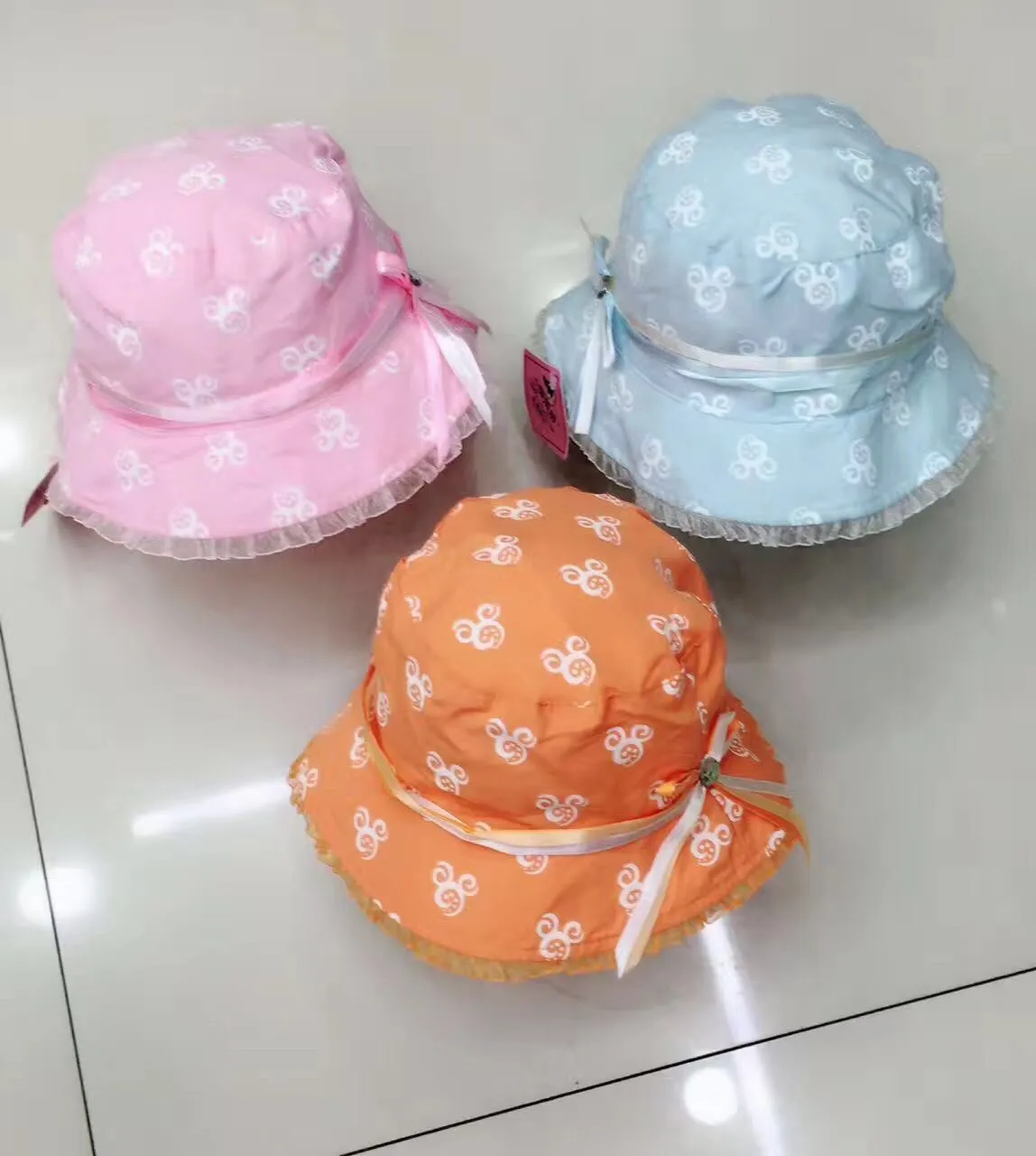 Mixed Design Infant Baby Girl Sunhat Hat Cap Sun Hat 30st / Lot Ny