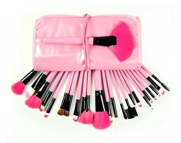 Nowy Professional Makeup Szczotka Zestaw Make-UP Kit Wool Marka Make Up Brush Set Case Darmowy DHL