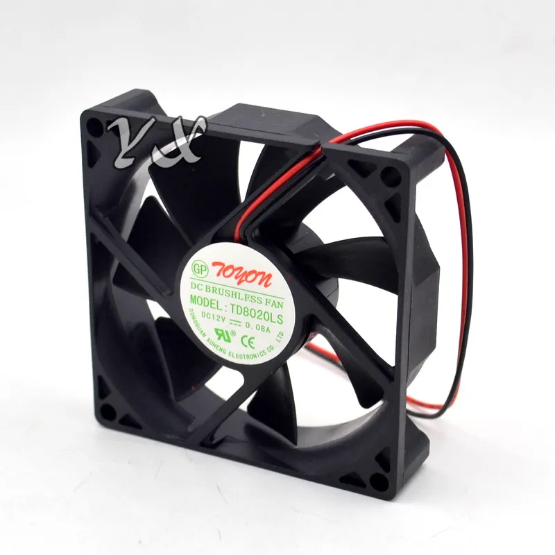 Nouveau distributeur de ventilateur original TD8020LS 12V 0.08A 8CM ventilateur silencieux 80*80*20 MM