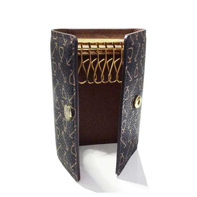 Old cobbler best selling 6 KEY HOLDER top qualiy Coated canvas real Leather Lining Fashion wallet Free Delivery