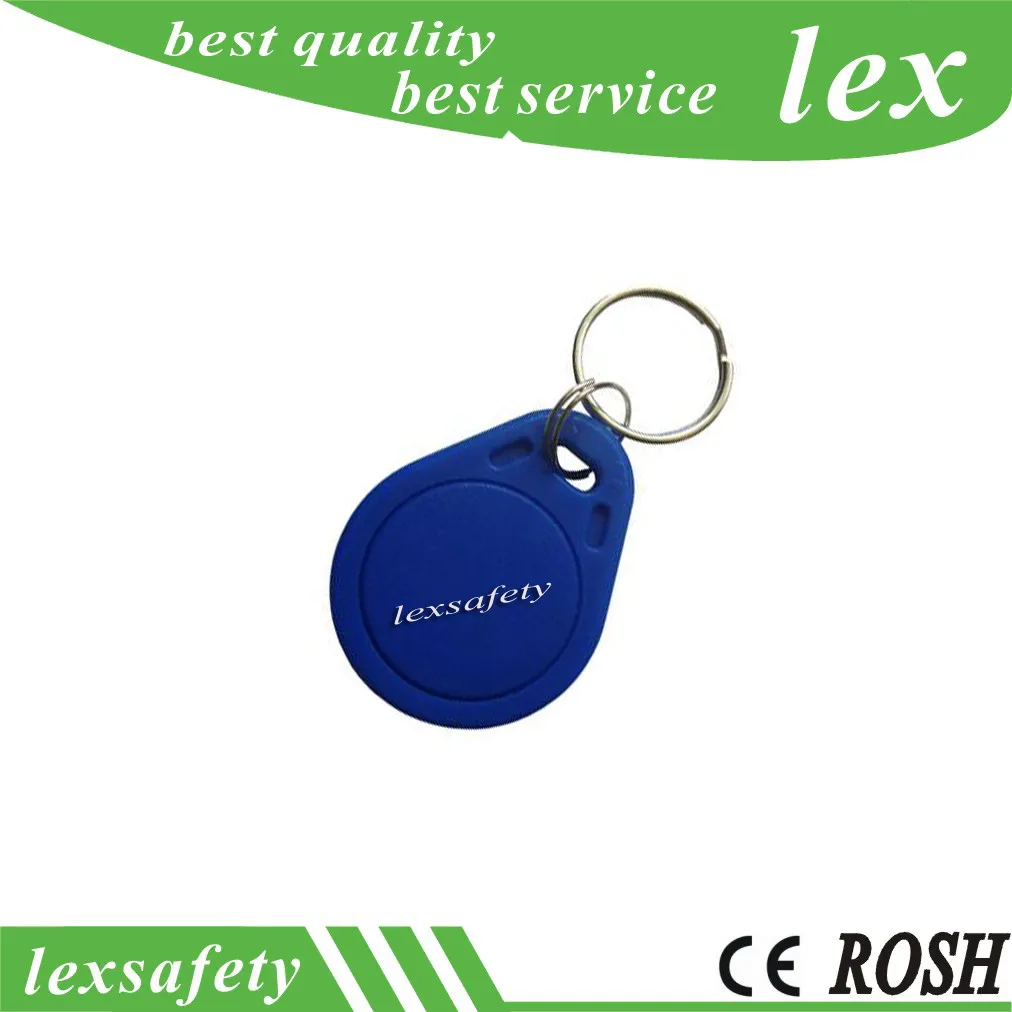 100pcs/lot FM11RF08 Readable And Writeable Card ABS 13.56mhz 1K RFID Keyfobs Keychain keyring keyfob