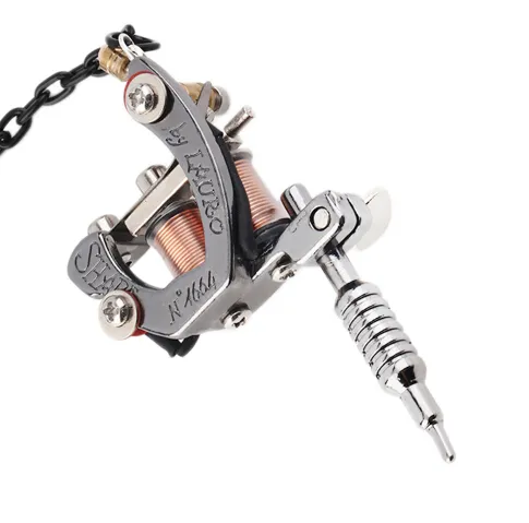 Mini Draagbare Tattoo Machine Tattoo Gereedschap Flesopener / Sleutelhanger Handwerk Collecties Gemakkelijk te gebruiken Gratis verzending