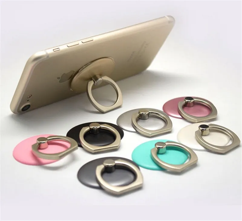 Rotación universal 360 Ring Mobile Ring Buckles Soporte de agarre celular Soporte de anillo de metal para el dedo para el stand7984573