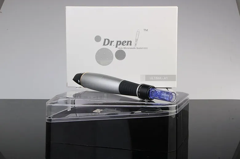 Pen Derma Pen Auto Microneedle System Comprimentos de agulha ajustáveis 0,25 mm-3,0 mm DermaPen elétrica Stamp Auto Micro Needle Rolle