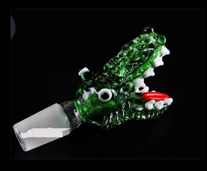 Crocodile bubble glass bongs accessories   , Colorful Pipe Smoking Curved Glass Pipes Oil Burner Pipes Water Pipes Dab Rig Glass Bongs Pipe