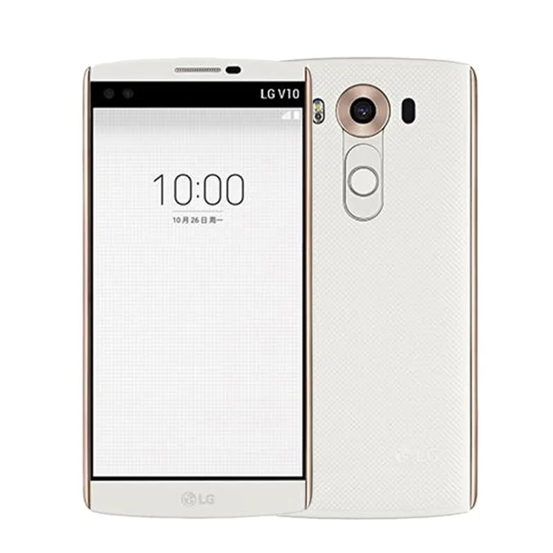 리퍼브 휴대폰 원본 LG V10 H900 VS990 F600 5.7 "4GB RAM 64GB ROM 16.0MP 카메라 안드로이드 잠금 해제 휴대폰