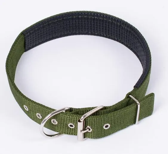 40 pièces marque mise à jour en Nylon Double épaississement collier de chien de compagnie boucle carrée chien chiot chat Collars7540136