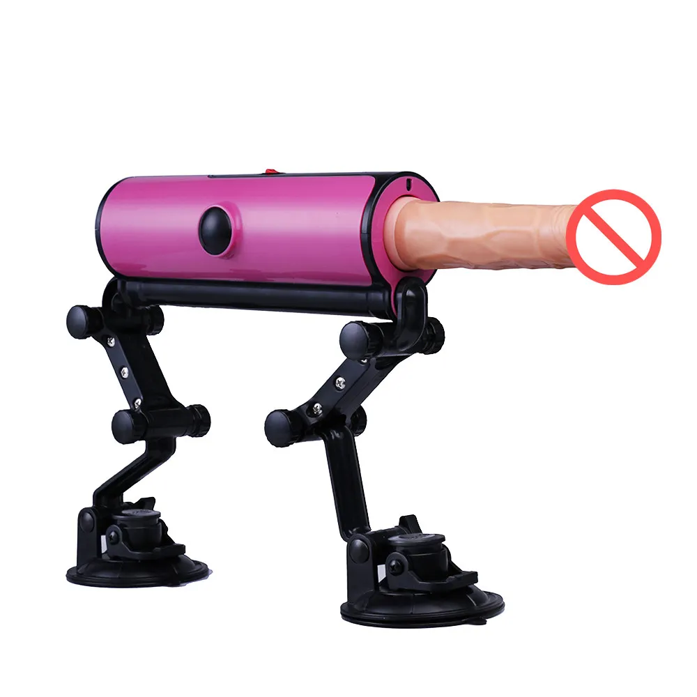 Fjärrkontroll Sex Machine Gun Portable Love Machine med realistisk dildo Automatisk samlag Robot Sexmöbler för CoU9371952