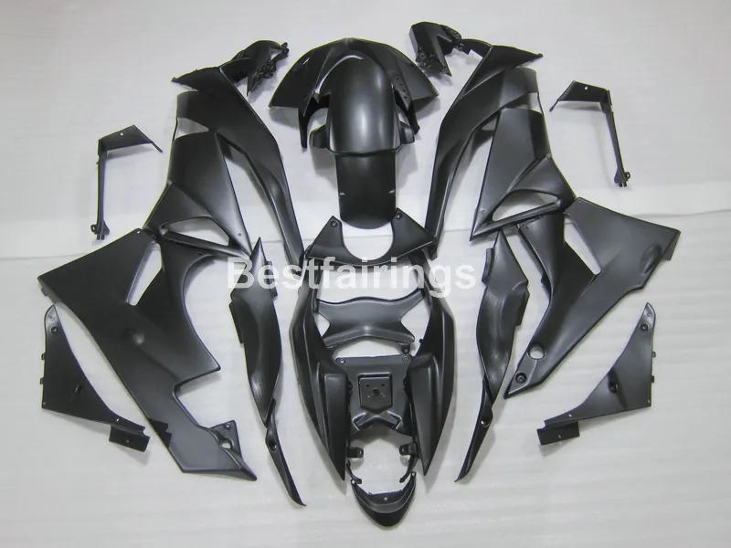 Top-selling moto parts fairing kit for Kawasaki Ninja ZX6R 09 10 matte black bodywork fairings set ZX6R 2009 2010 GT02